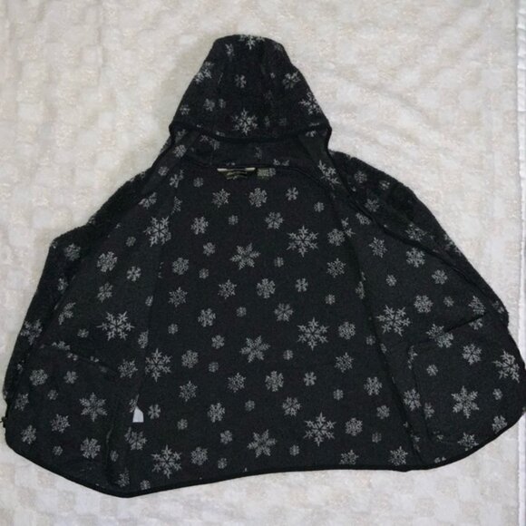 Women’s Eddie Bauer Hooded Snowflake Fleece Jacket • Large - Picture 6 of 16